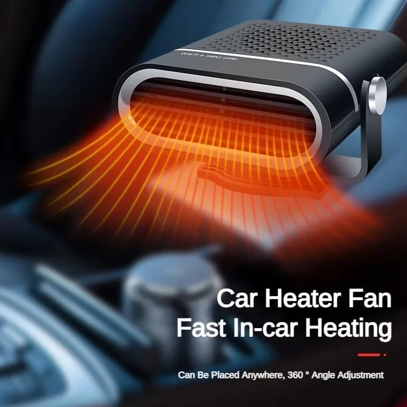 ✨🚗Portable Electric Car Heater Fan — 360° Rotation Fast Heating Window Fan Windshield Defogger