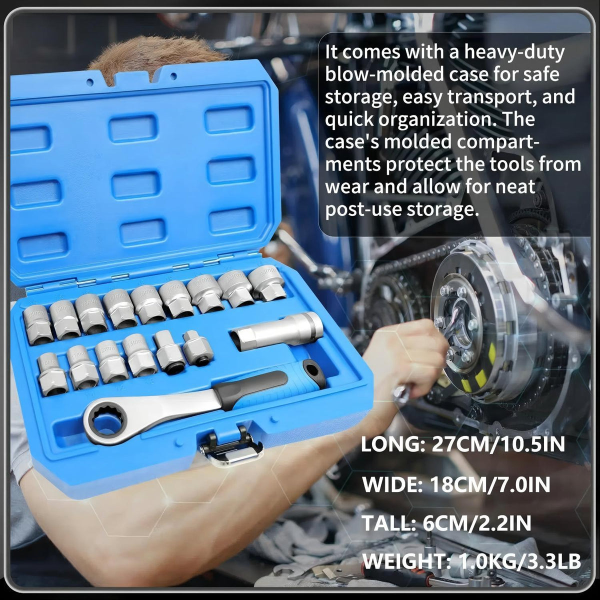 17PCS Pass Through Socket Set