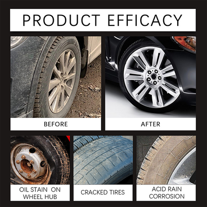 ✨ Tire wax – restores black gloss, blocks UV, repels dirt. Easy & quick! 🚗