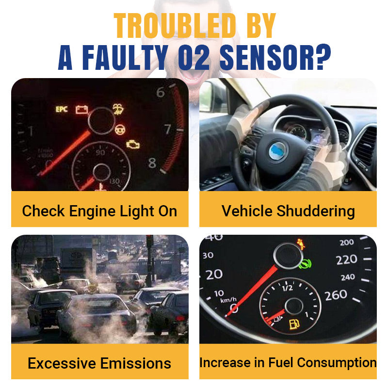 🔧Automotive O2 Sensor Offset Socket & Thread Chaser 5 PCS Set