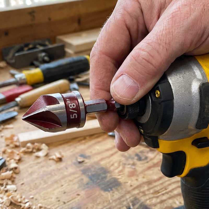 ✨ High-Carbon Steel Countersink Drill Bit Set — Precision Drilling for Wood and Metal! ✨