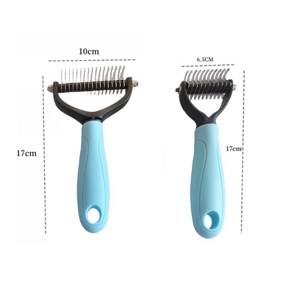 ⏰LAST DAY SALE: 🔥Dual-Sided Pet Grooming Comb for Dogs & Cats